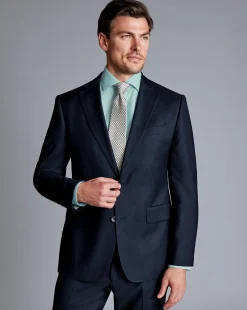 Suit Jackets<Charles Tyrwhitt Natural Stretch Twill Suit Jacket - Navy