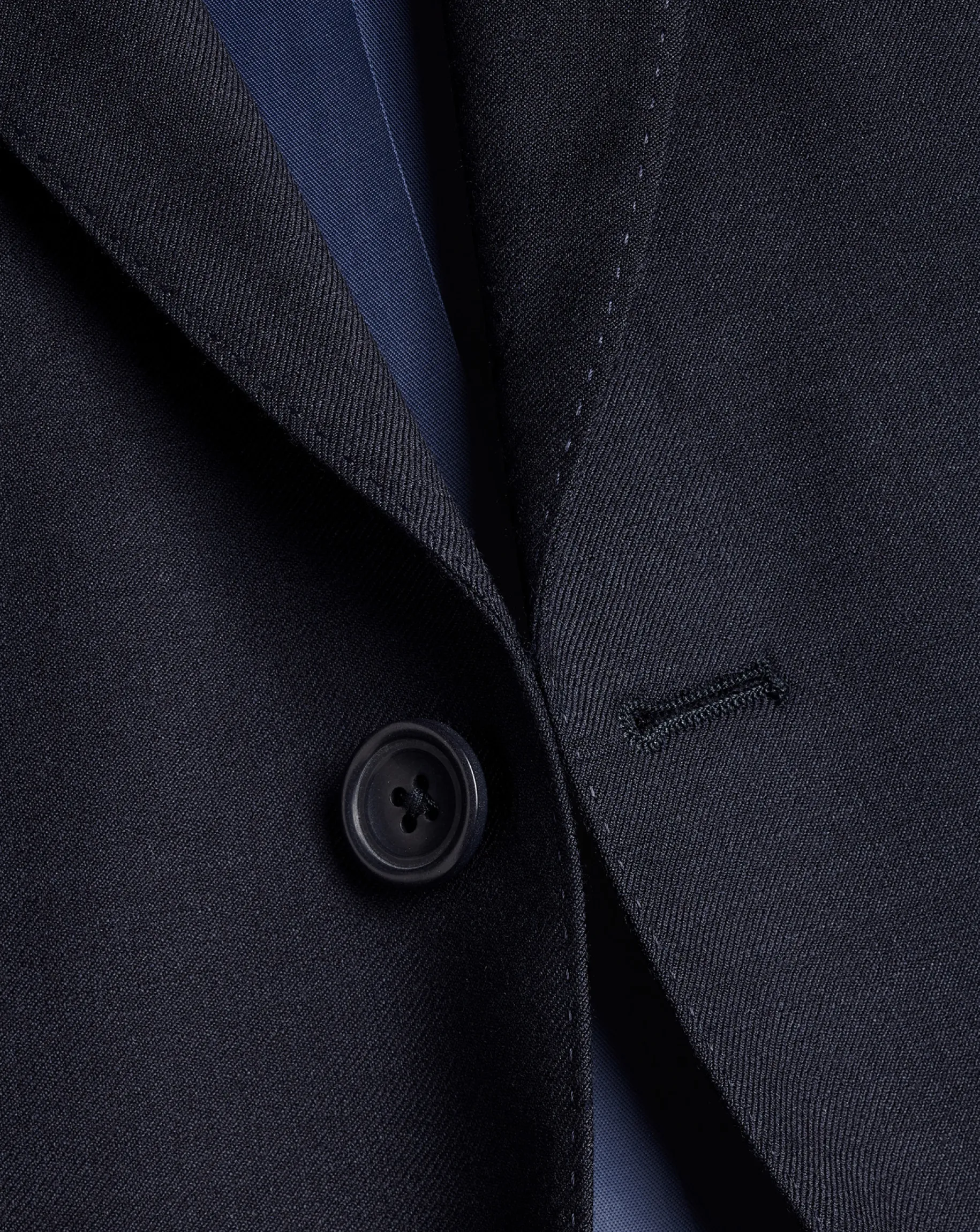 Suit Jackets<Charles Tyrwhitt Natural Stretch Twill Suit Jacket - Navy