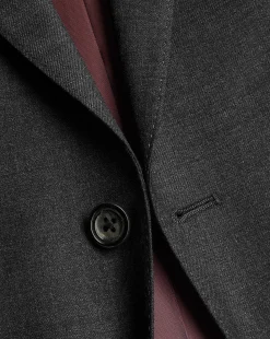 Suit Jackets<Charles Tyrwhitt Natural Stretch Twill Suit Jacket - Charcoal Charcoal Grey