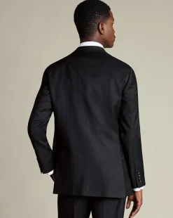 Suit Jackets<Charles Tyrwhitt Natural Stretch Twill Suit Jacket - Black
