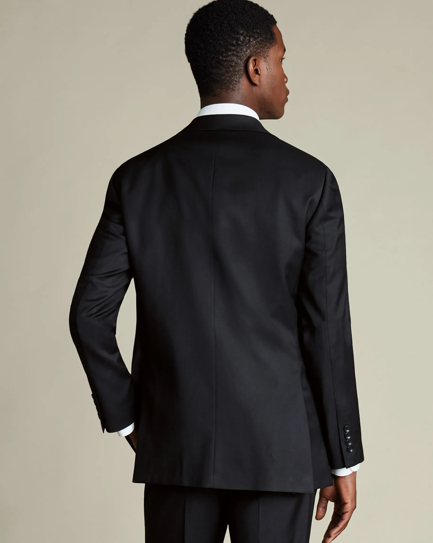 Suit Jackets<Charles Tyrwhitt Natural Stretch Twill Suit Jacket - Black
