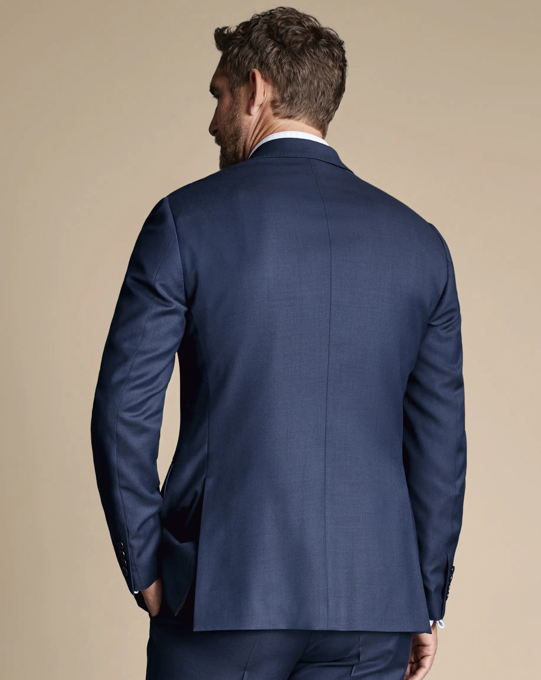 Suit Jackets<Charles Tyrwhitt Natural Stretch Twill Suit Jacket - Blue Royal
