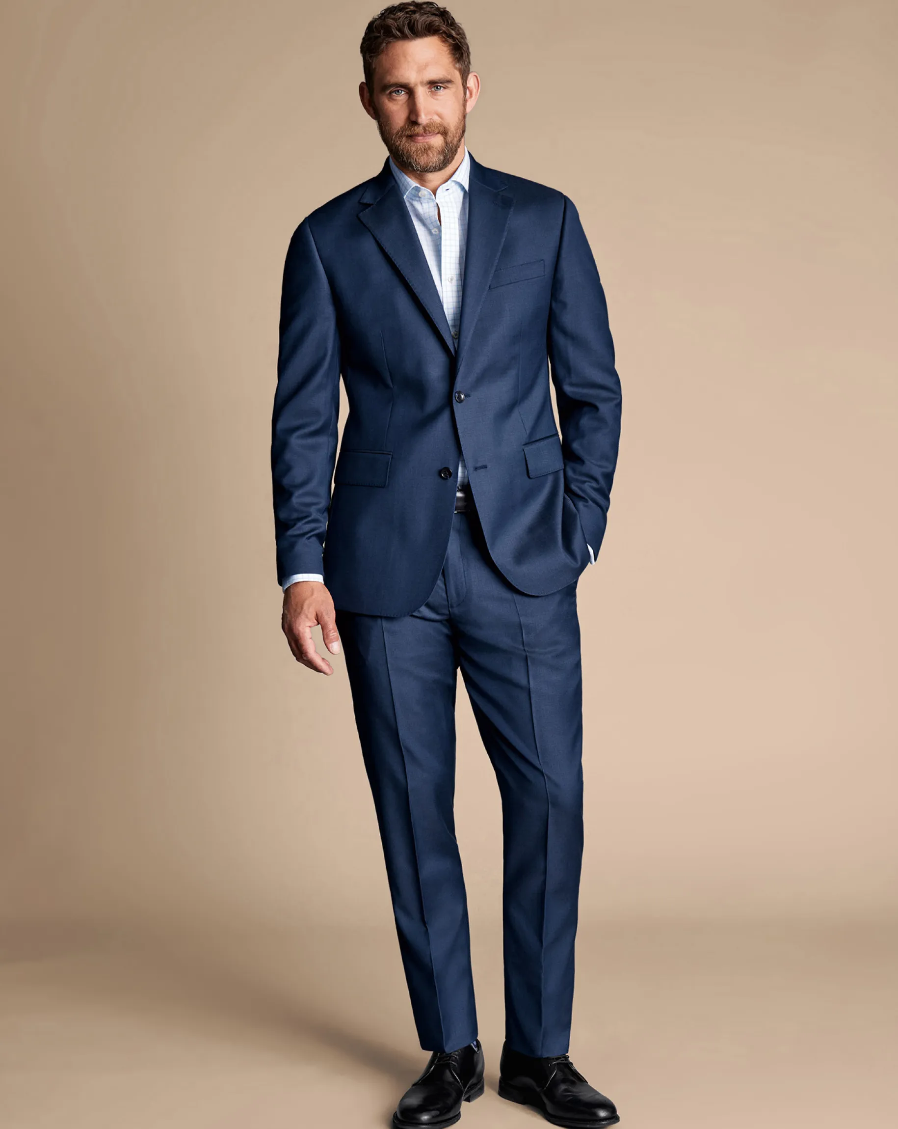 Suit Jackets<Charles Tyrwhitt Natural Stretch Twill Suit Jacket - Blue Royal