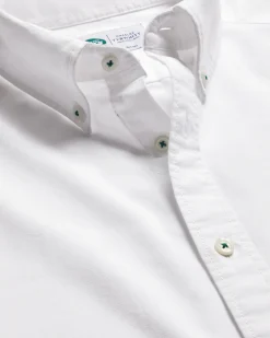 Casual Shirts|White Shirts<Charles Tyrwhitt New York Jets Button-Down Collar Washed Oxford Shirt - White