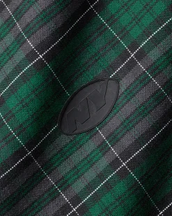 Casual Shirts|Check Shirts<Charles Tyrwhitt New York Jets Button-Down Collar Washed Oxford Check Shirt - Green