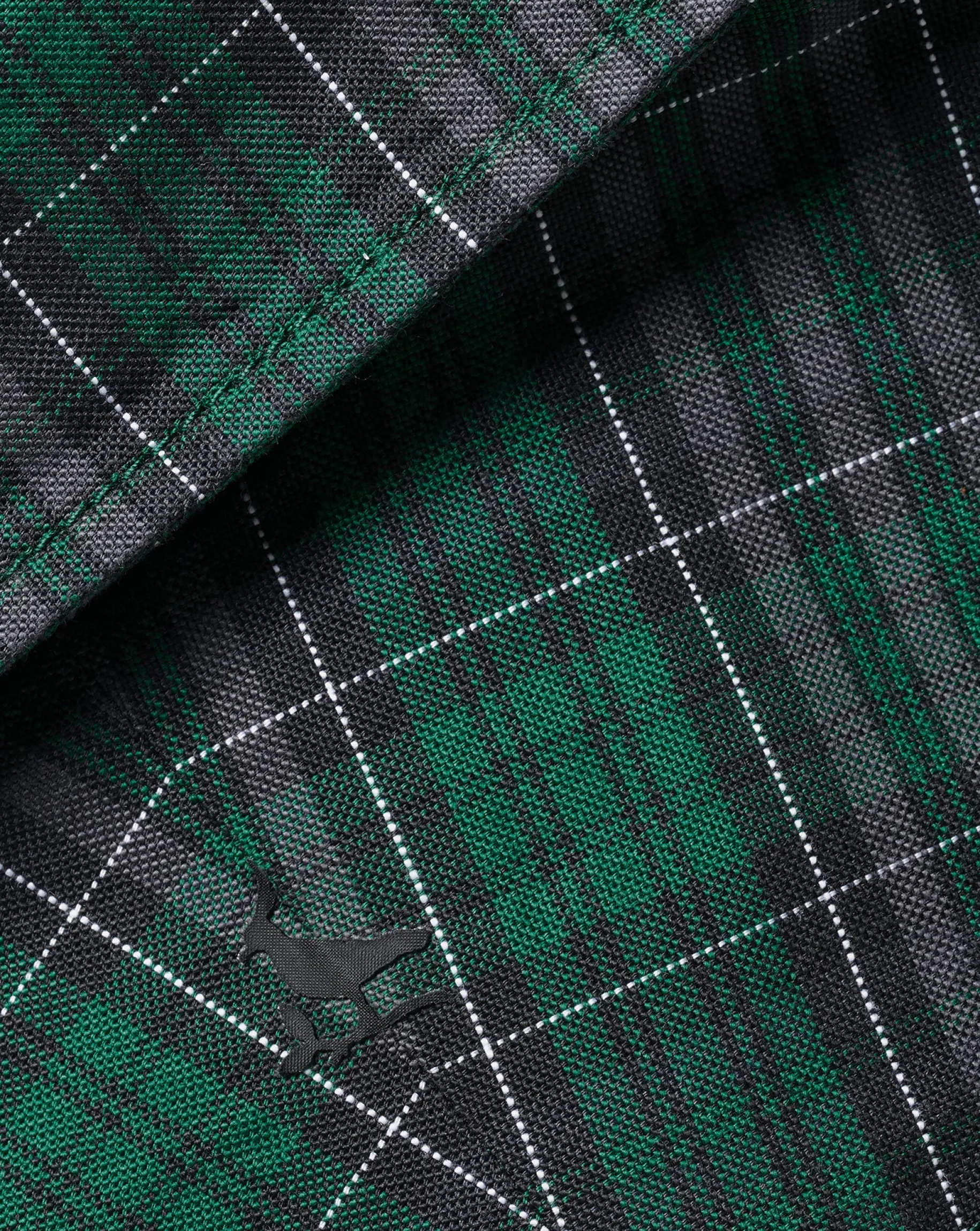Casual Shirts|Check Shirts<Charles Tyrwhitt New York Jets Button-Down Collar Washed Oxford Check Shirt - Green