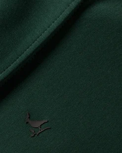 green|Short Sleeve polos<Charles Tyrwhitt New York Jets Cotton Jersey Polo - Dark Green
