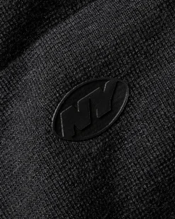 Vests|Merino Sweaters<Charles Tyrwhitt New York Jets Merino Padded Front Vest - Dark Charcoal