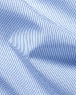 Dress Shirts|Blue Shirts<Charles Tyrwhitt Non-Iron Bengal Stripe Shirt - Blue Sky