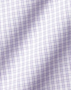 Shirt Sale|Dress Shirts<Charles Tyrwhitt Non-Iron Double Check Shirt - Lilac Purple