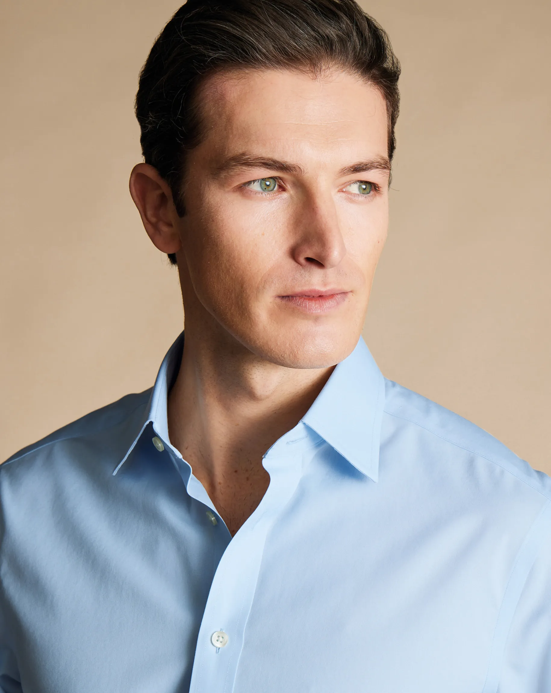 Dress Shirts|Blue Shirts<Charles Tyrwhitt Non-Iron Poplin Shirt - Blue Sky