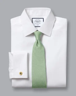 Poplin Shirts|Dress Shirts<Charles Tyrwhitt Non-Iron Poplin Shirt - White