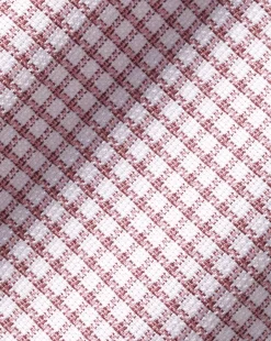 Dress Shirts|XL<Charles Tyrwhitt Non-Iron Royal Oxford Check Shirt - Claret Pink