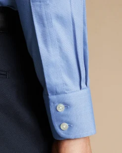 Dress Shirts|Blue Shirts<Charles Tyrwhitt Non-Iron Royal Oxford Shirt - Ocean Blue