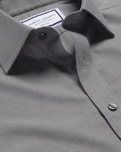 Dress Shirts|Extra Slim Fit Shirts<Charles Tyrwhitt Non-Iron Royal Oxford Shirt - Grey