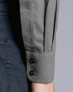 Dress Shirts|Extra Slim Fit Shirts<Charles Tyrwhitt Non-Iron Royal Oxford Shirt - Grey