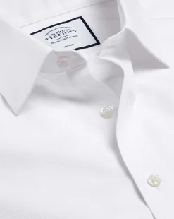 Dress Shirts|White Shirts<Charles Tyrwhitt Non-Iron Royal Oxford Shirt - White