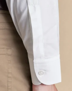 Business Casual Shirts|Dress Shirts<Charles Tyrwhitt Non-Iron Stretch Twill Shirt - White