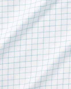 Shirt Sale|Dress Shirts<Charles Tyrwhitt Non-Iron Twill Fine Shadow Check Shirt - Green Aqua