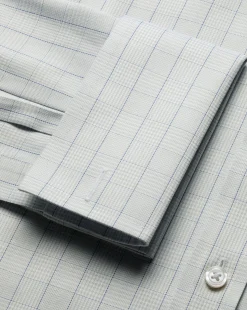 Shirt Sale|Dress Shirts<Charles Tyrwhitt Non-Iron Twill Prince Of Wales Check Shirt - Grey Silver