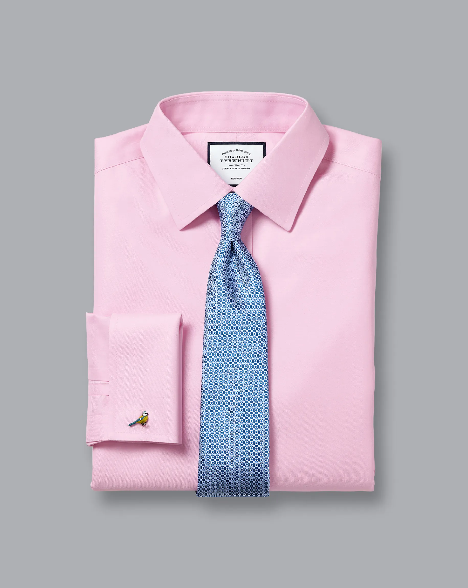 Dress Shirts|Pink Shirts<Charles Tyrwhitt Non-Iron Twill Shirt - Pink