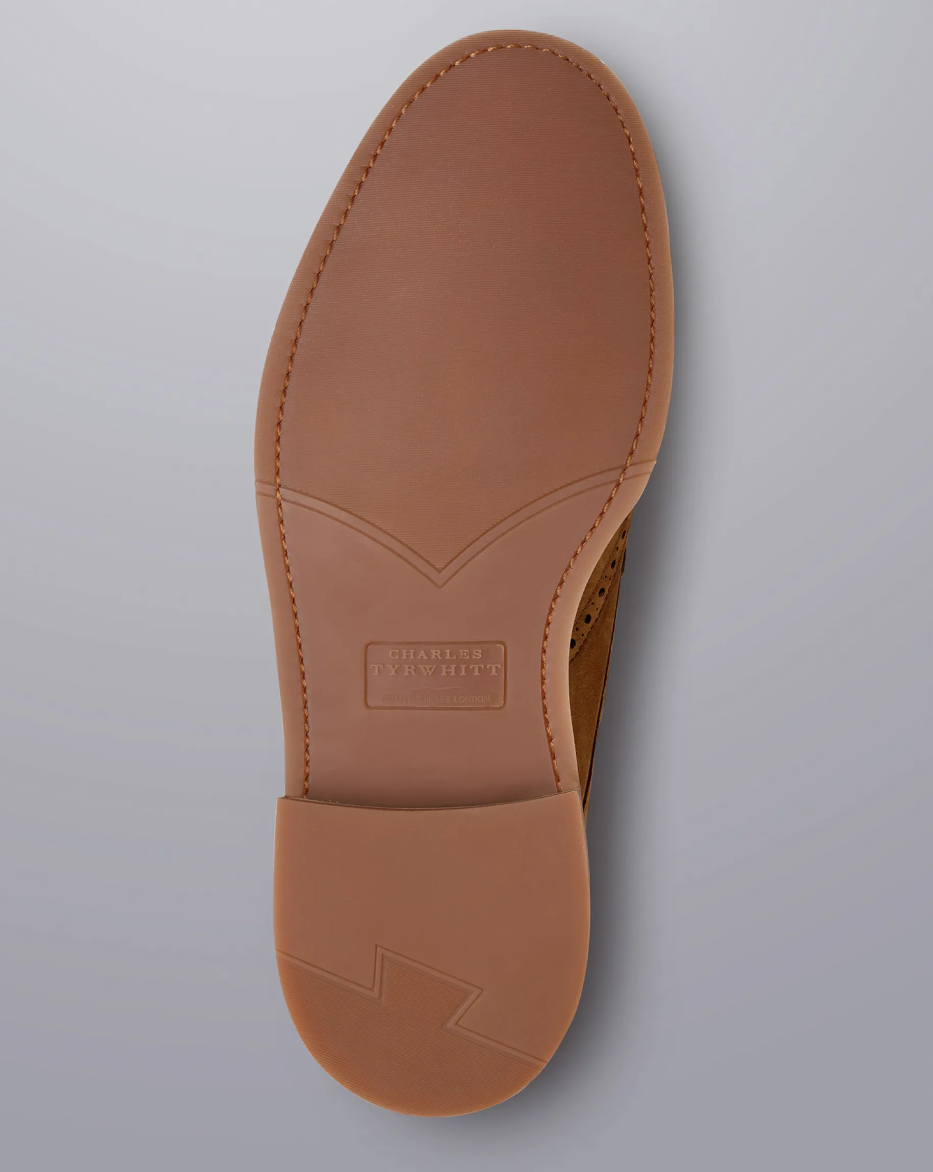 Shoes<Charles Tyrwhitt Nubuck Derby Brogue Shoes - Brown Tobacco