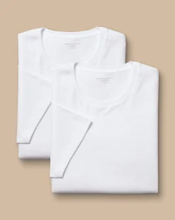 Nightwear & Pajamas<Charles Tyrwhitt 2-Pack Crew Neck Cotton T-Shirt - White
