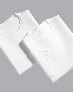 Nightwear & Pajamas<Charles Tyrwhitt 2-Pack Crew Neck Cotton T-Shirt - White