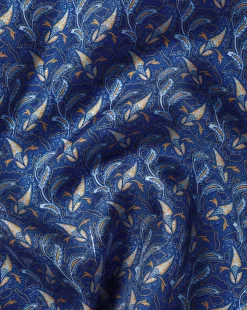 Accessories<Charles Tyrwhitt Paisley Print Silk Pocket Square - Cobalt Blue