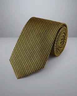 Accessories<Charles Tyrwhitt Patterned Silk Tie - Gold