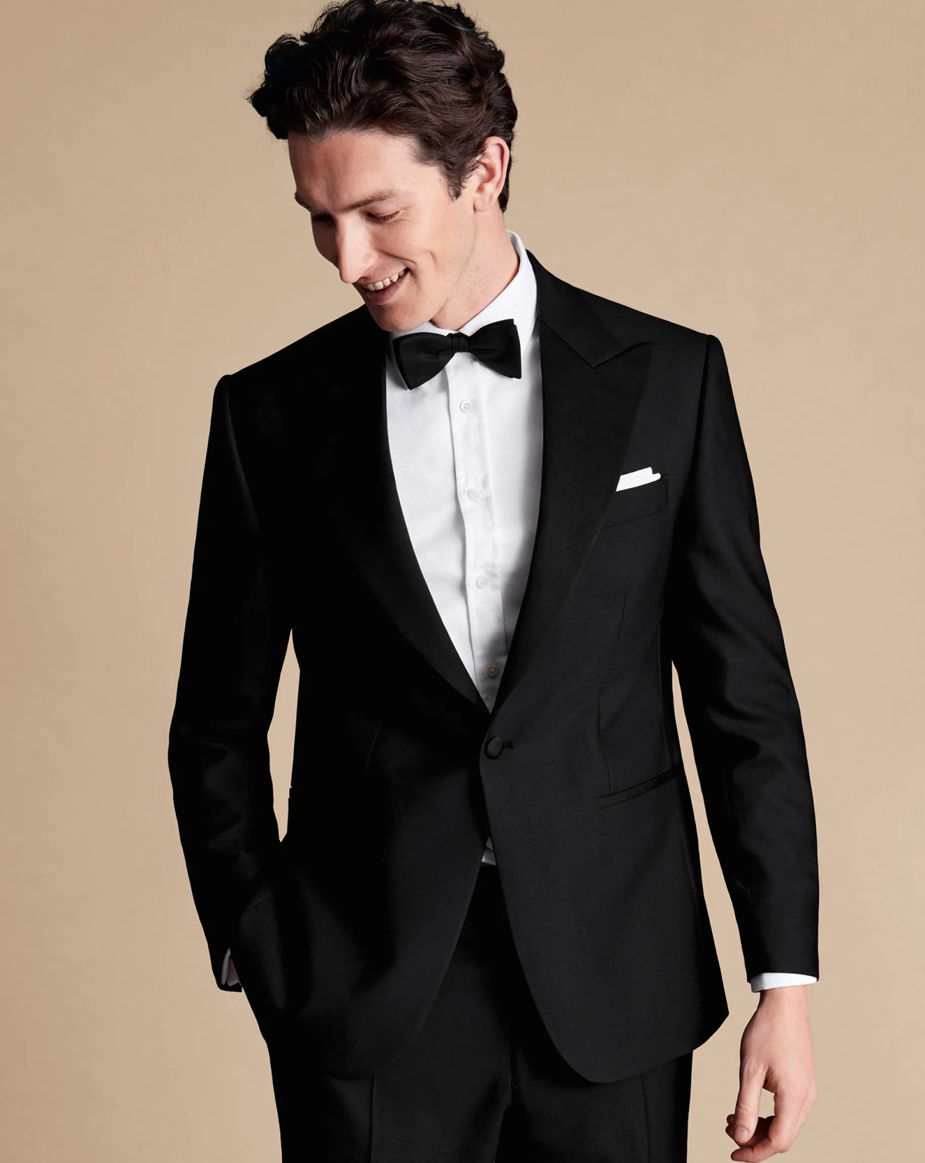 Suit Jackets<Charles Tyrwhitt Peak Lapel Tuxedo Jacket - Black