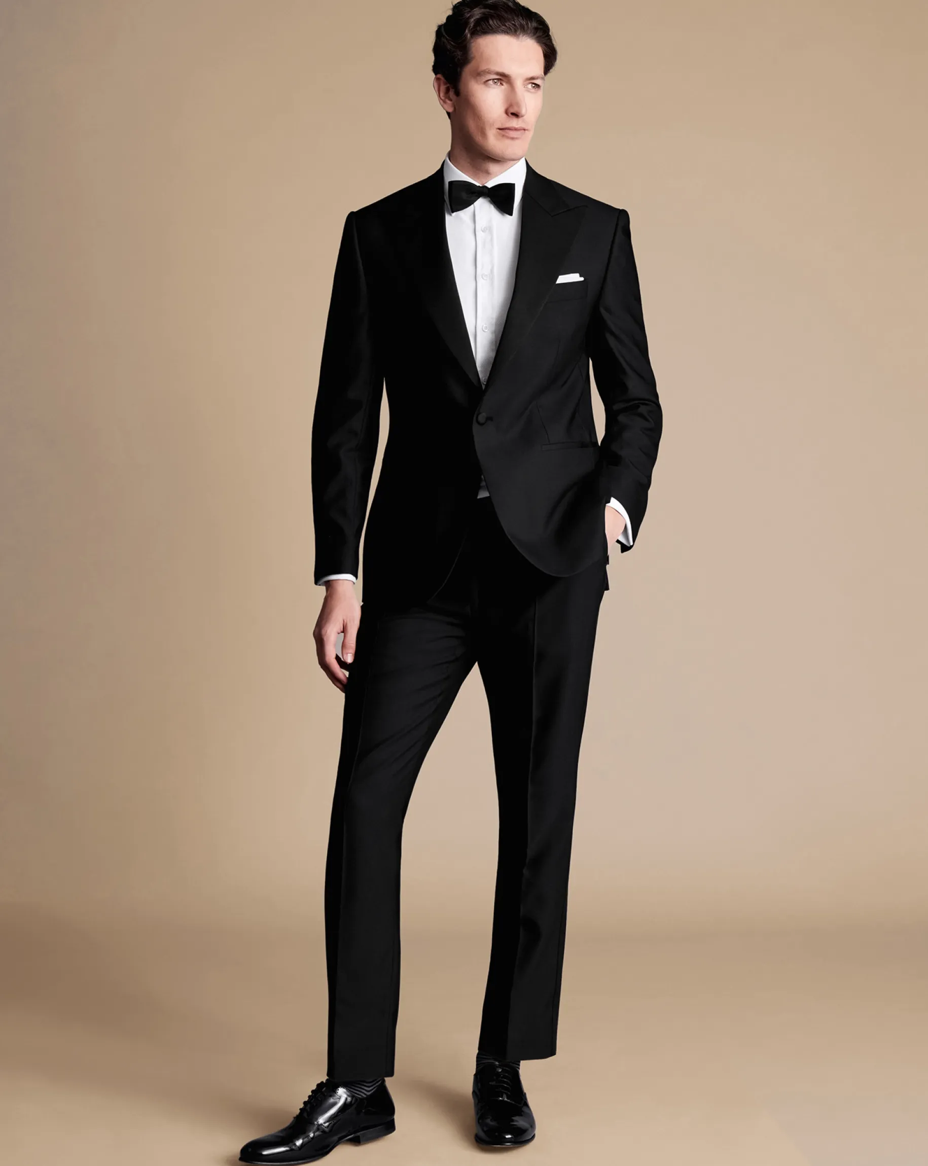 Suit Jackets<Charles Tyrwhitt Peak Lapel Tuxedo Jacket - Black