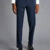 Suit Pants|Pants & Shorts<Charles Tyrwhitt Pindot Travel Suit Pants - French Blue