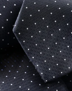 Accessories<Charles Tyrwhitt Polka Dot Silk Tie - Dark Navy
