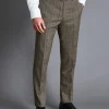 Suit Pants|Pants & Shorts<Charles Tyrwhitt Prince of Wales Check Suit Pants - Oatmeal