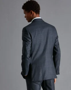 Suit Jackets|Blazers<Charles Tyrwhitt Prince of Wales Check Suit Jacket - Steel Blue