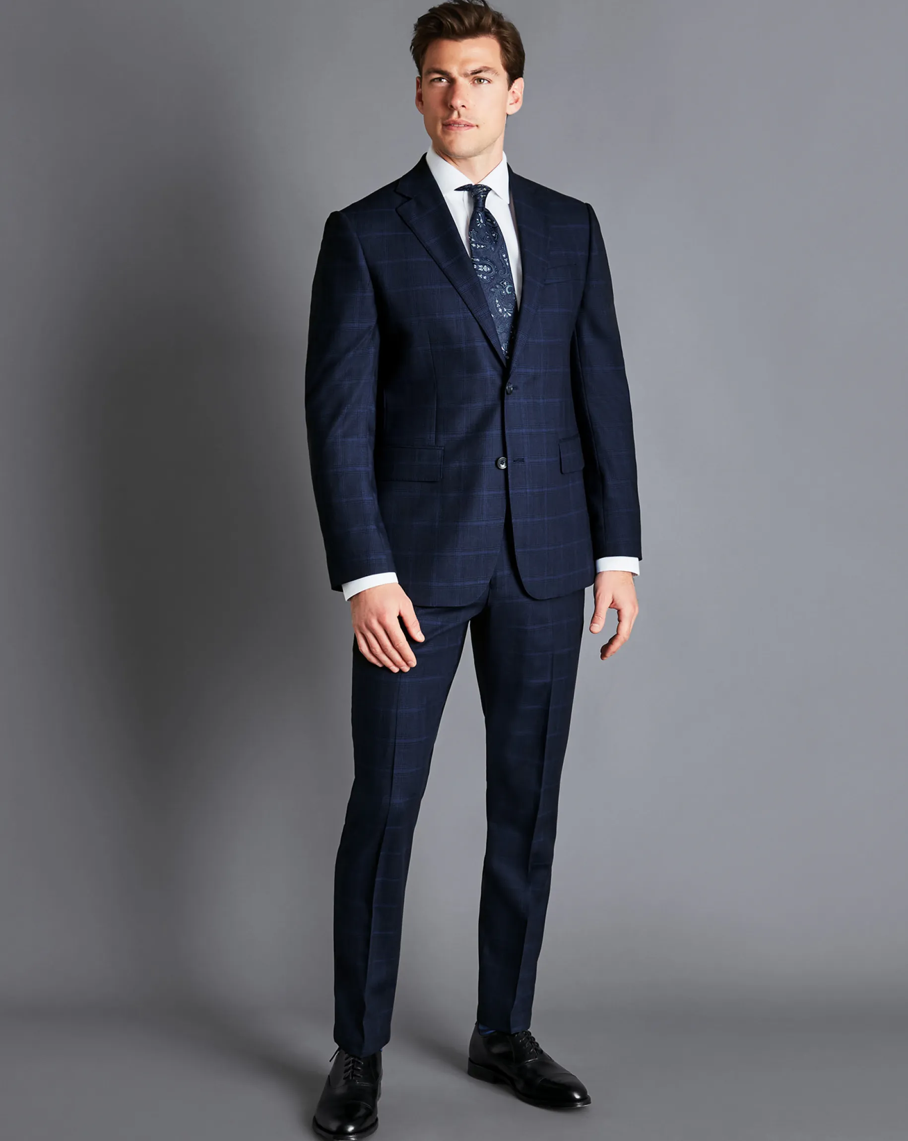 Suit Jackets|Blazers<Charles Tyrwhitt Prince of Wales Check Suit Jacket - French Blue