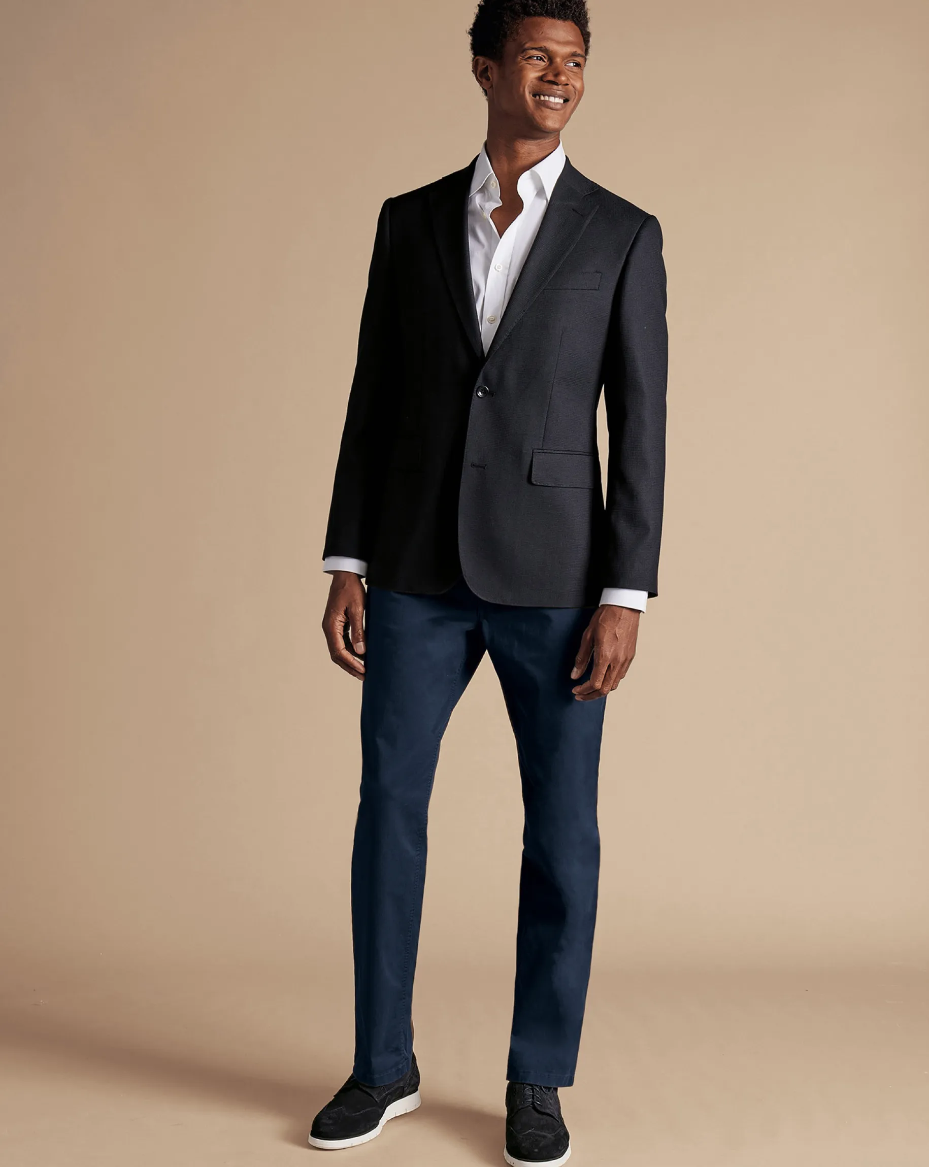 Black|Blazers<Charles Tyrwhitt Proper Blazer - Black
