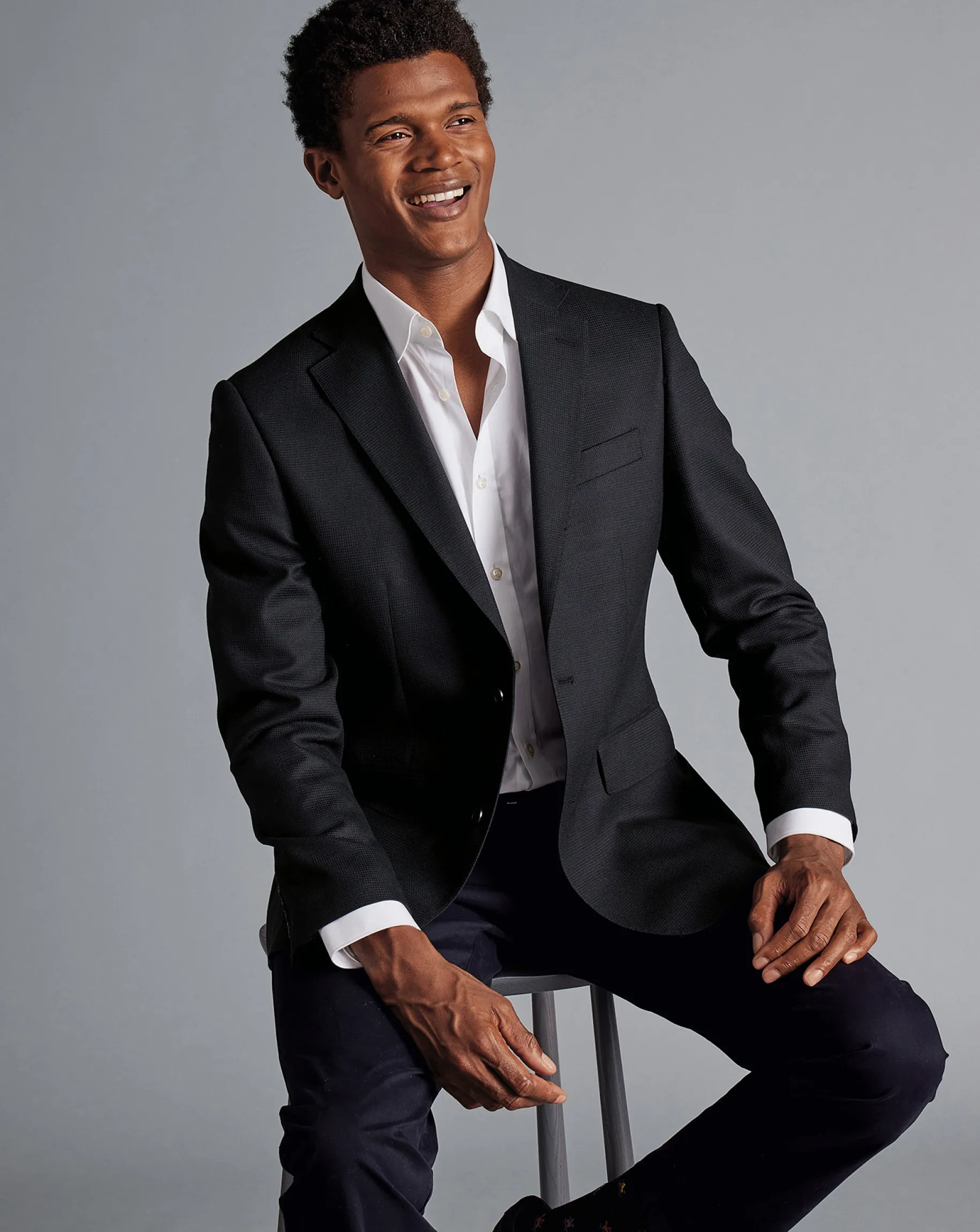 Black|Blazers<Charles Tyrwhitt Proper Blazer - Black