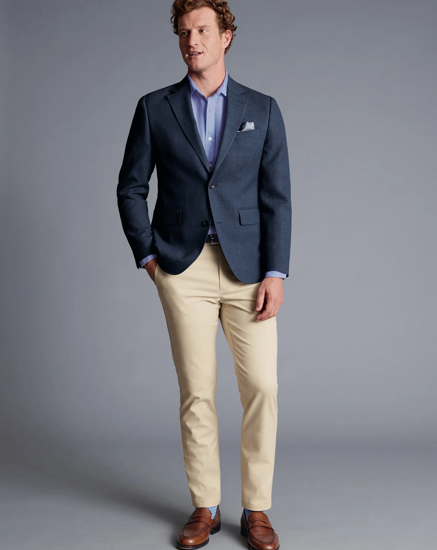 Coats & Jackets|Blazers<Charles Tyrwhitt Proper Blazer - Blue Indigo