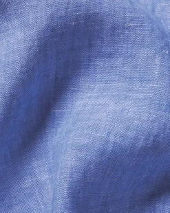 Linen Shirts|Casual Shirts<Charles Tyrwhitt Pure Linen Shirt - Cobalt Blue