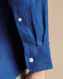 Casual Shirts|Blue Shirts<Charles Tyrwhitt Pure Linen Shirt - Blue Royal