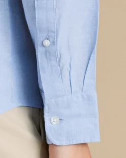 Casual Shirts|Blue Shirts<Charles Tyrwhitt Pure Linen Shirt - Blue Sky