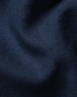 Short Sleeve Shirts|Casual Shirts<Charles Tyrwhitt Pure Linen Short Sleeve Shirt - Navy