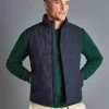 Vests|Navy<Charles Tyrwhitt Quilted Vest - Navy