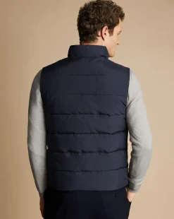Vests|Navy<Charles Tyrwhitt Quilted Vest - Navy