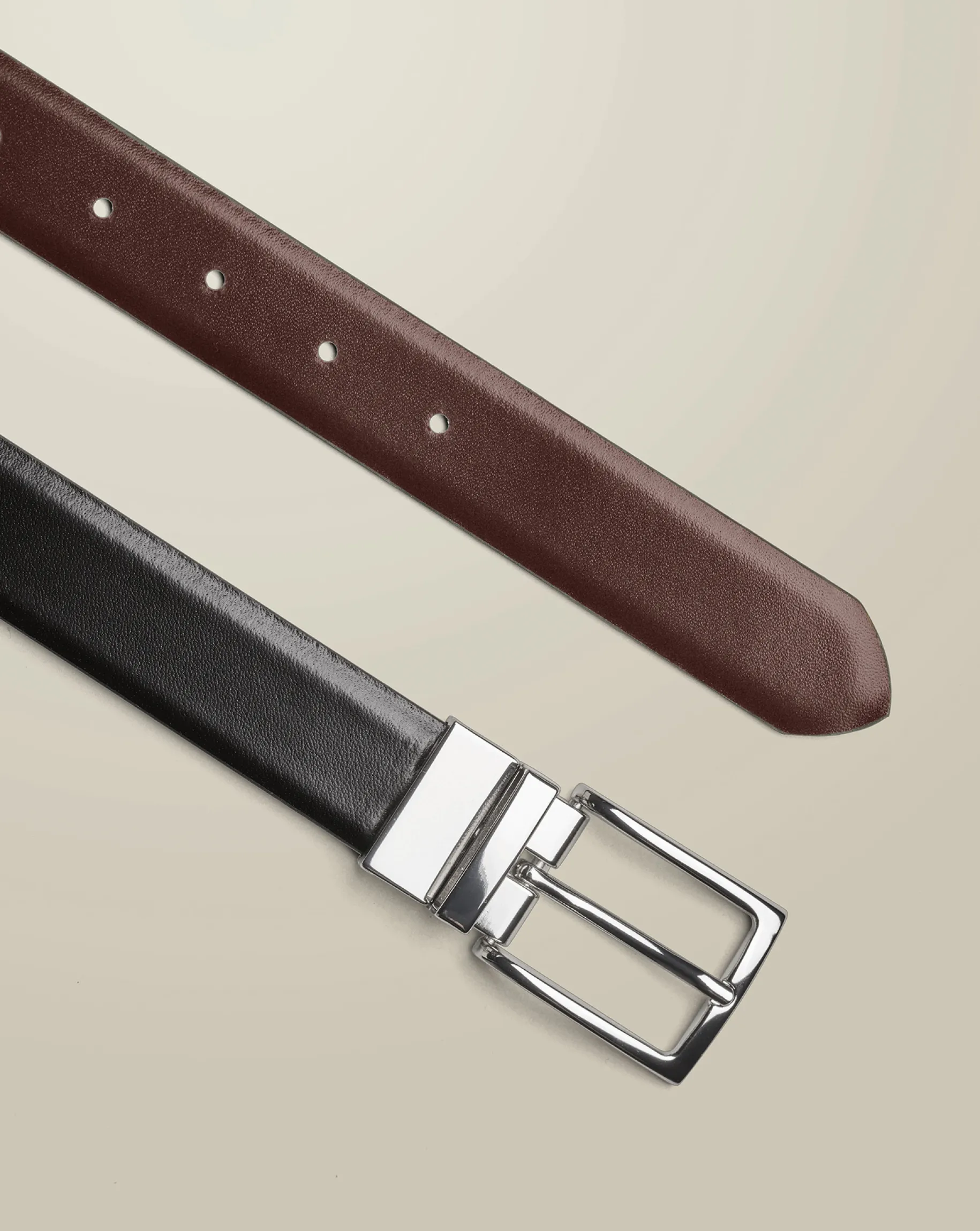 Belts & Suspenders|Leather Goods<Charles Tyrwhitt Reversible Made in England Leather Belt - & Brown Black