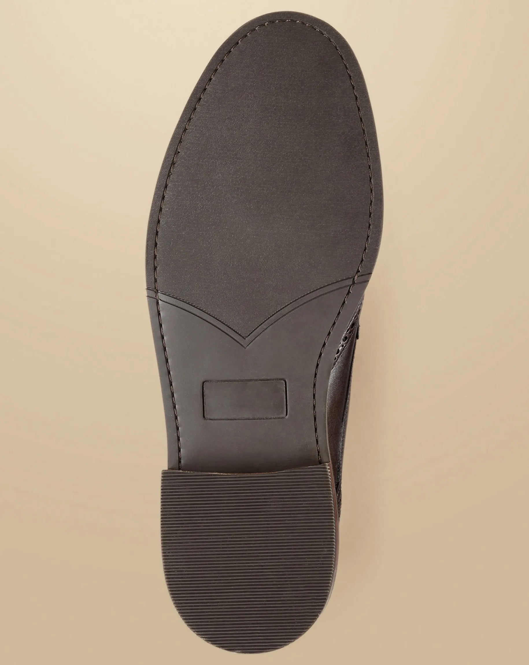 Smart Shoes|Brown Shoes<Charles Tyrwhitt Rubber Sole Leather Derby Brogue Shoes - Dark Chocolate