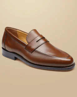 Races|Loafers<Charles Tyrwhitt Saddle Loafers - Dark Tan