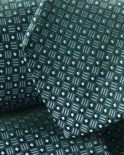 Ties & Bow-ties<Charles Tyrwhitt Semi-Plain Silk Slim Tie - Green